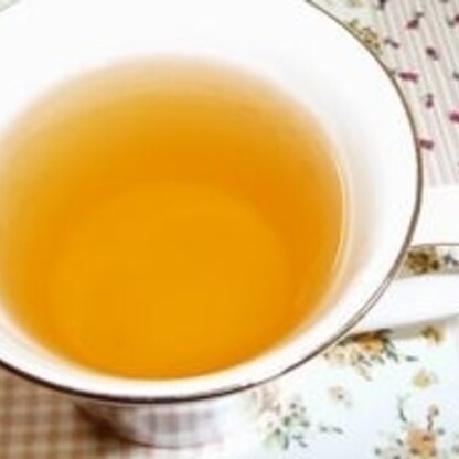 冷凍のおろし生姜たっぷり入れて、朝一にいただきました～♪
最近は紅茶ばっかりだけど、たまにはほうじ茶も良いね(*＾-＾*)
ごちそうさまでした☆☆